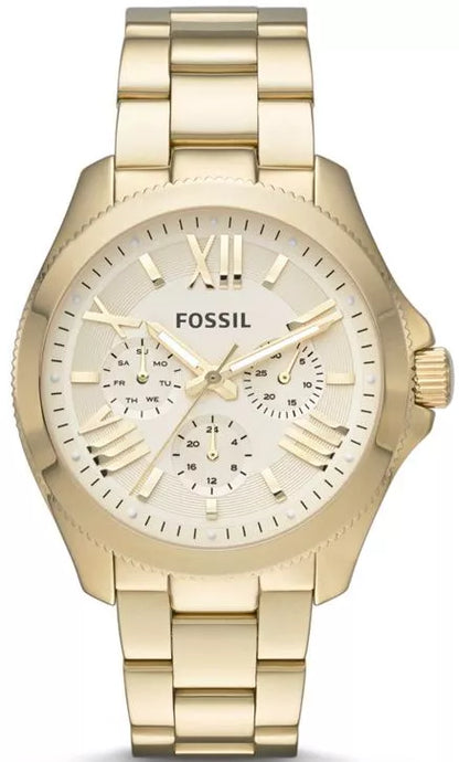 Fossil Cecile Multi-Function Champagne Dial Stainless Steel Women's Watch - AM4510