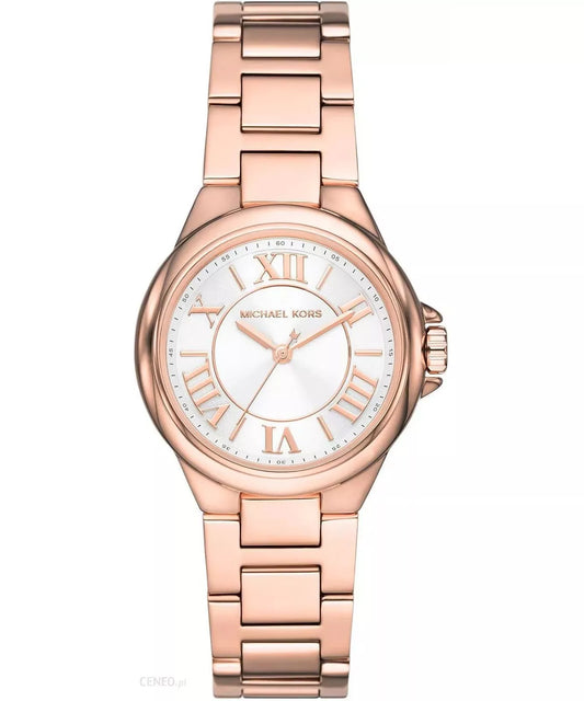 Michael Kors Mini Camille Three-Hand Rose Gold-Tone Women's Watch - MK7256