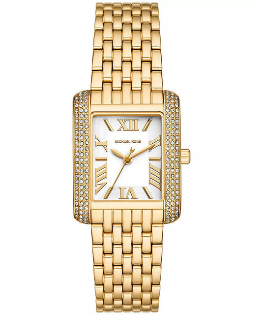 Michael Kors Emery Quartz Crystal White Dial Ladies Watch - MK4826