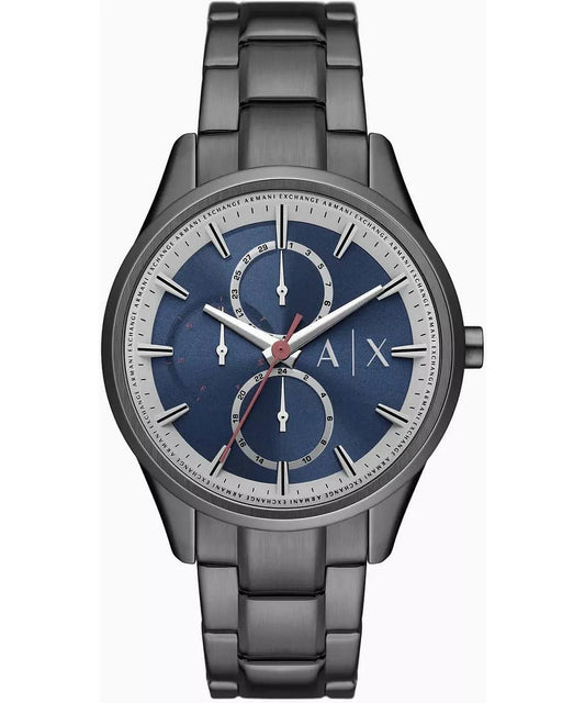 Armani Exchange Dante Multifunction Blue Dial Gunmetal Watch - AX1871