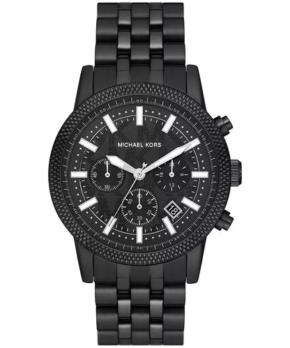 Michael Kors Oversized Hutton Chronograph Black Men's Watch - MK9089