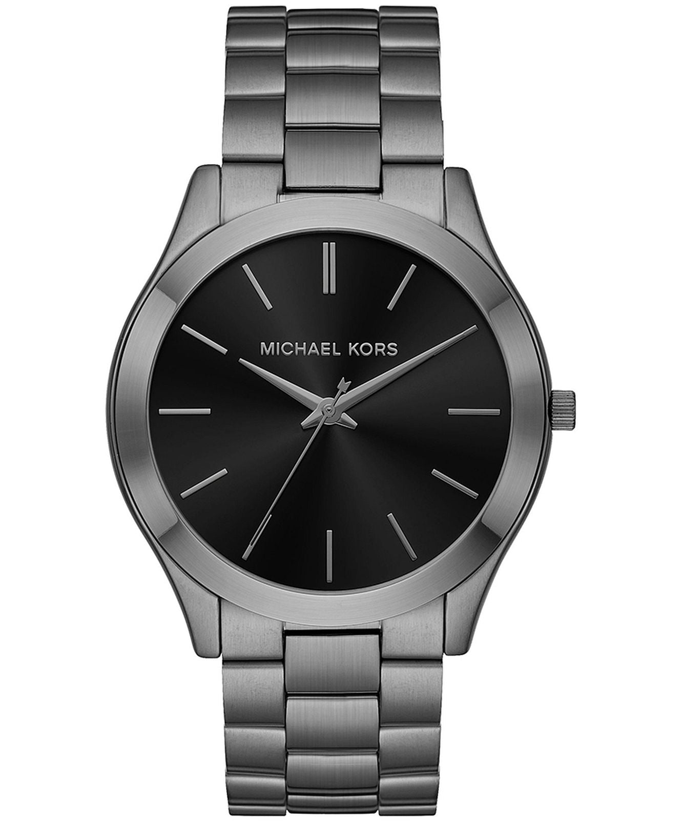 Michael Kors Slim Runway Three-Hand Gunmetal Stainless Steel Watch - MKO1044