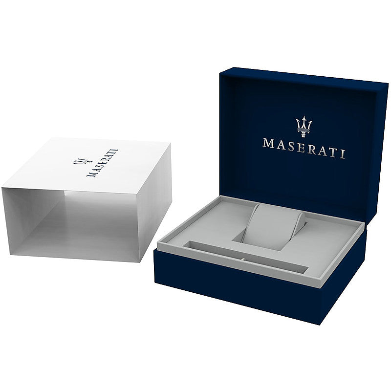 Maserati Traguardo Automatic Silver Open Heart Dial Men's Watch R8823112001