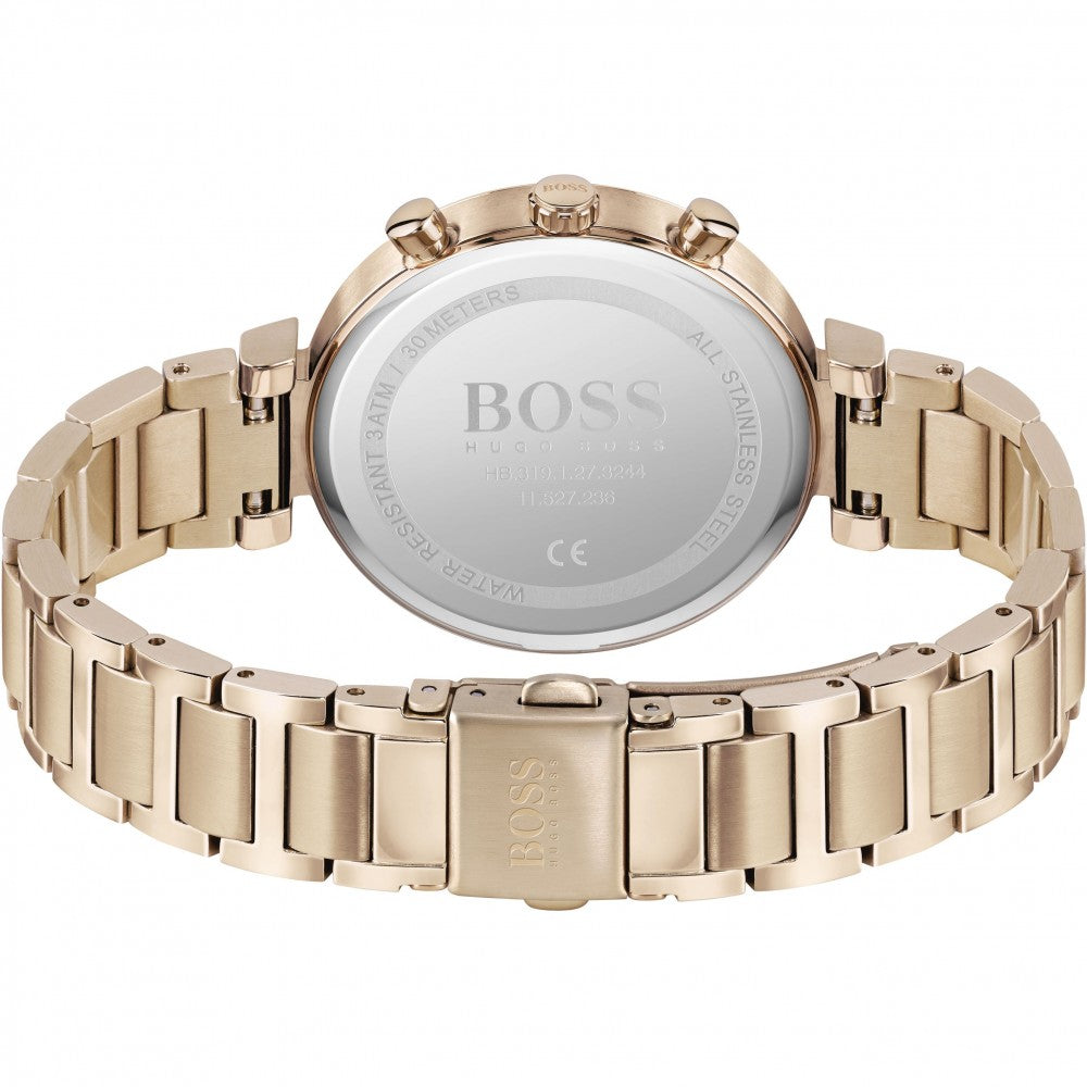 Hugo Boss Flawless Chronograph Rose Gold Women's Watch 1502531 - Big Daddy Watches #3