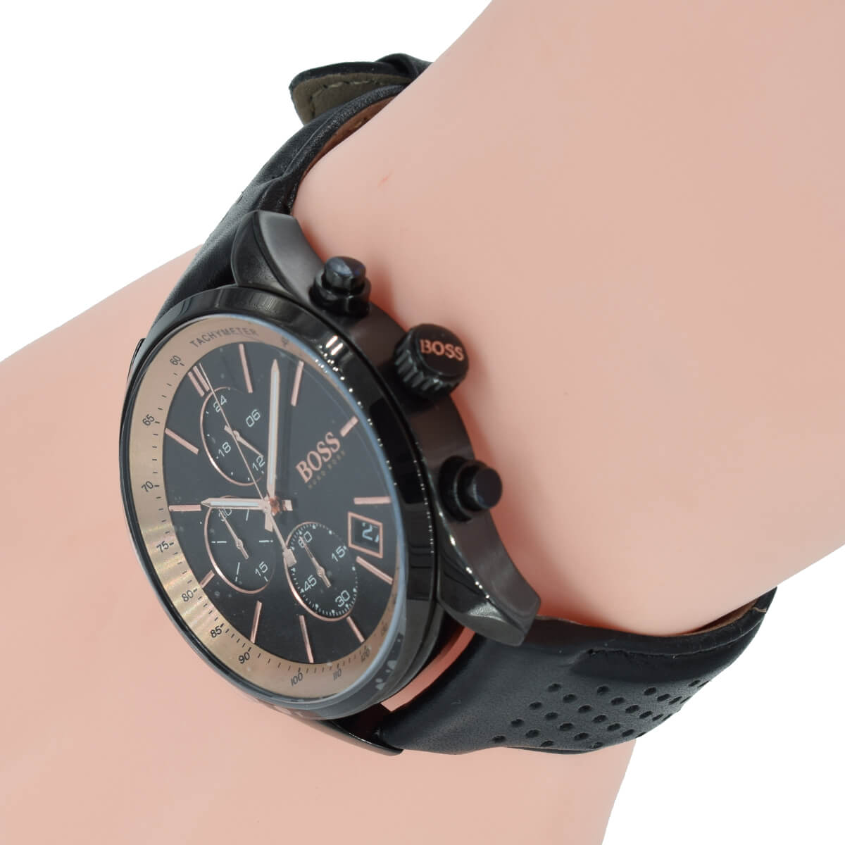 Hugo Boss Grand Prix Chronograph Black Dial Men's Watch 1513550 Water resistance: 30 meters Movement: Quartz   