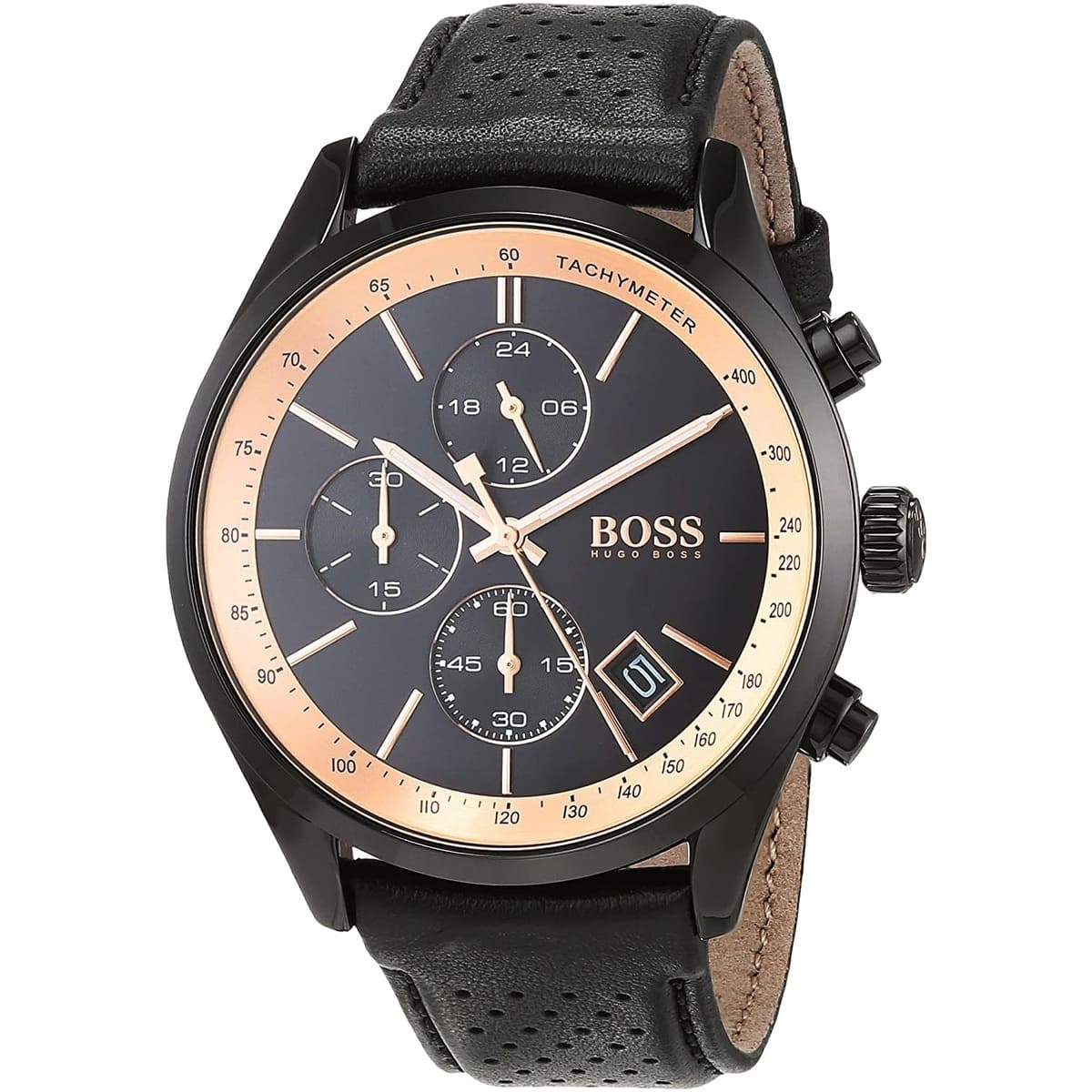 Hugo Boss Grand Prix Chronograph Black Dial Men's Watch 1513550