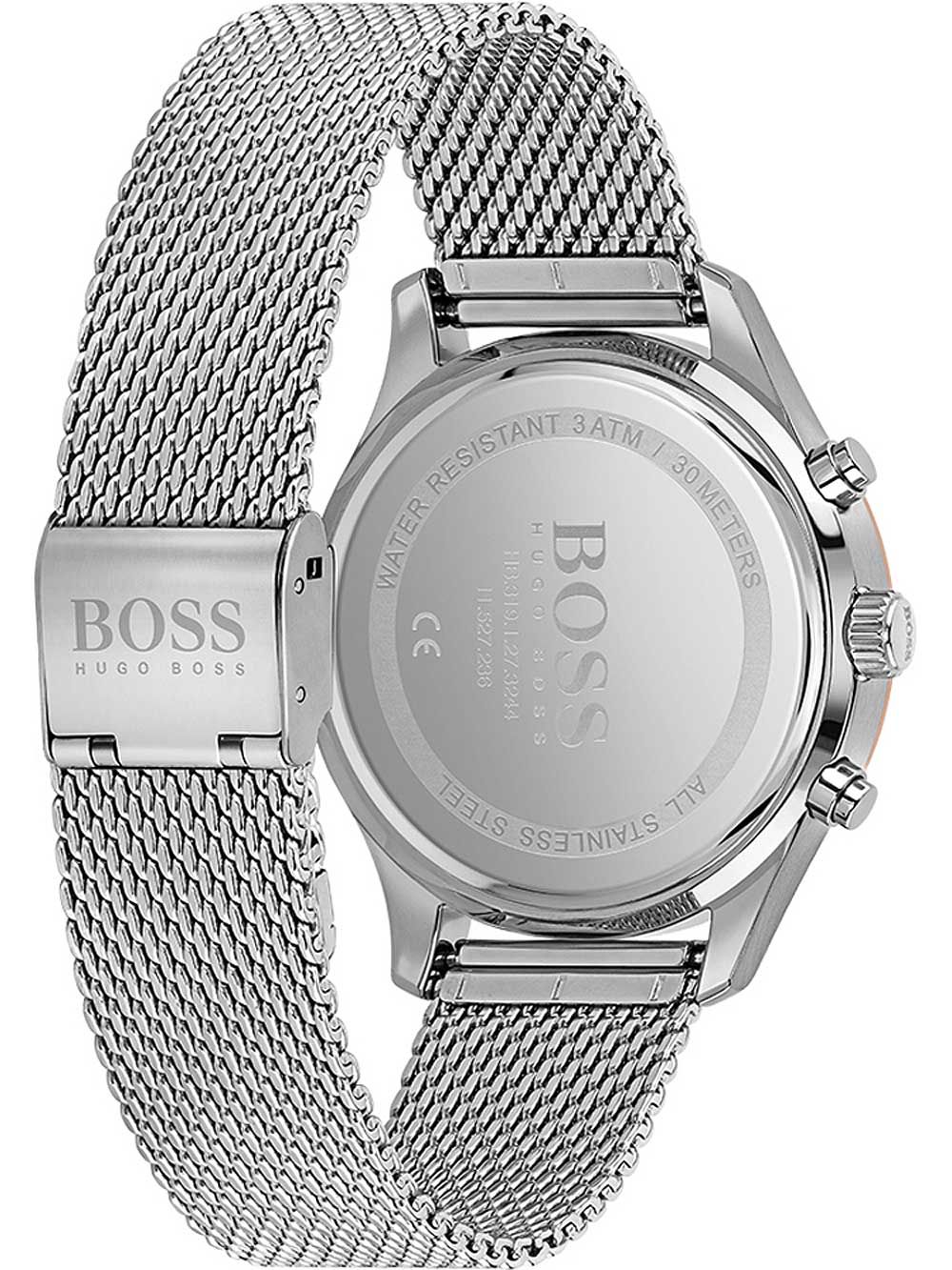 Hugo Boss Associate Silver Mesh Men's Watch 1513805 - Big Daddy Watches #3