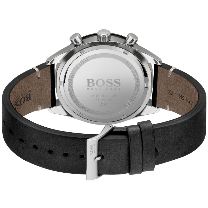 Hugo Boss Santiago Chrono Leather Men's Watch 1513864 - Big Daddy Watches #3