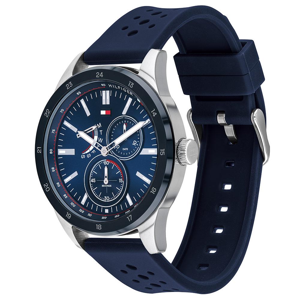 Tommy Hilfiger Multi-function Blue Silicone Men's Watch 1791635
