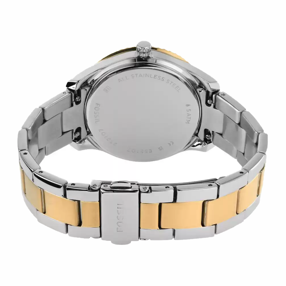 Fossil Stella Sport Chronograph Quartz Silver Dial Ladies Watch ES5107