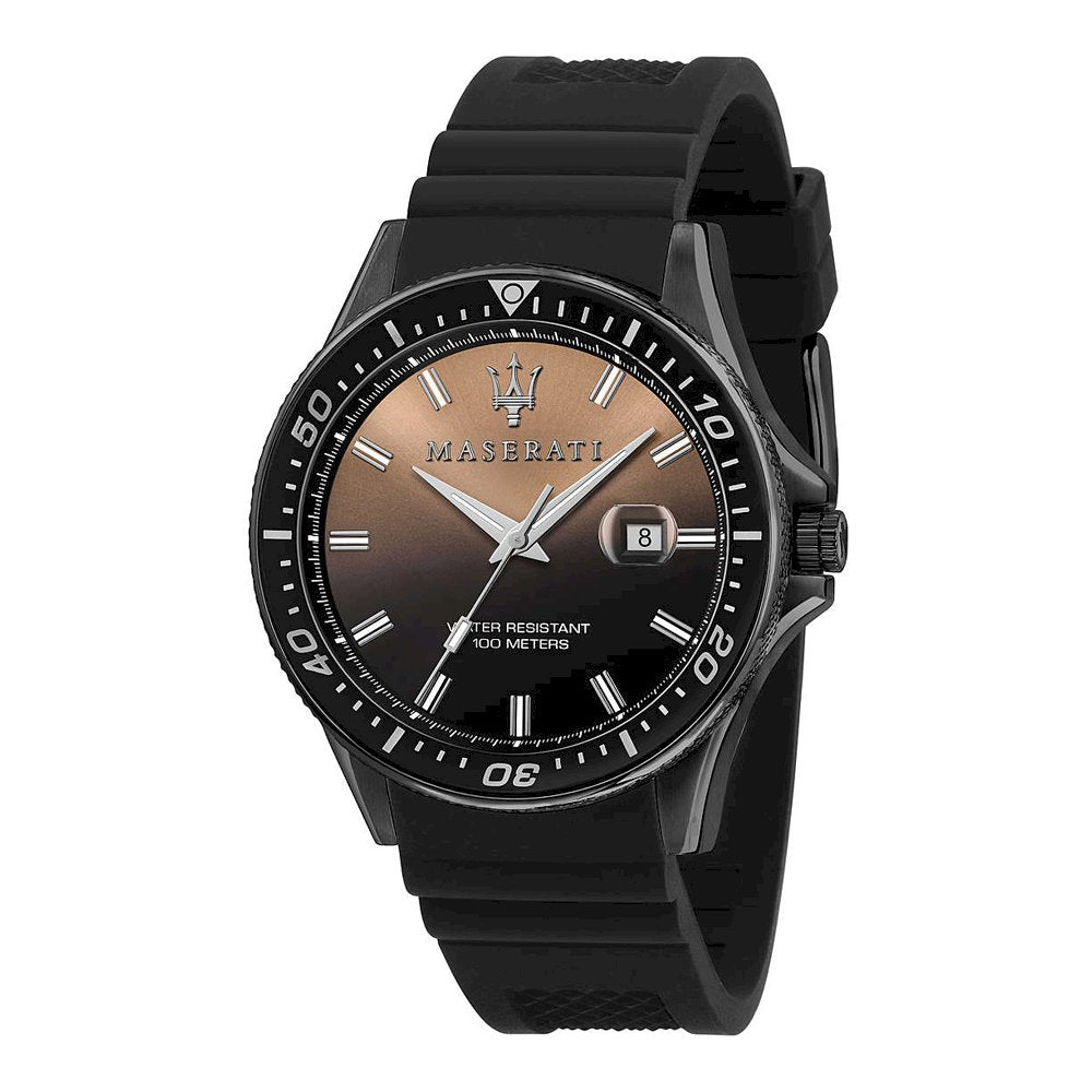 Maserati Sfida Black Silicone Quartz Men's Watch R8851140001