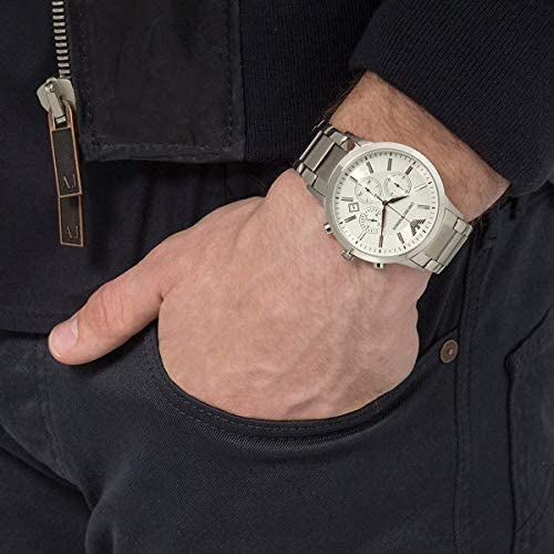 EMPORIO ARMANI Sportivo Chronograph Cream Dial Men's Watch AR2458