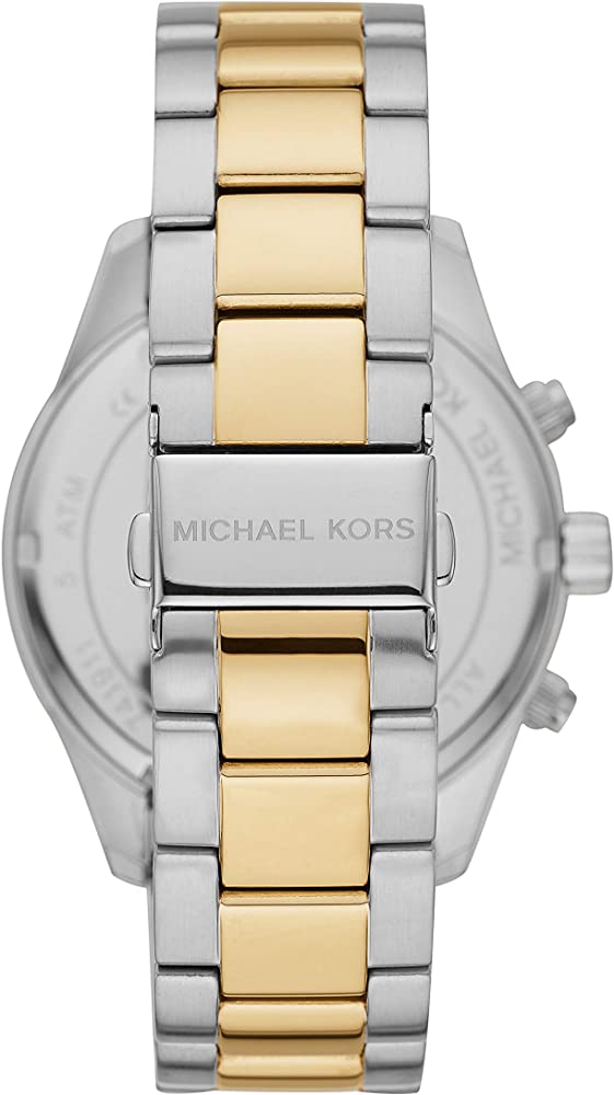 Michael Kors Layton Chronograph Quartz Blue Dial Two-tone Men's Watch MK8825