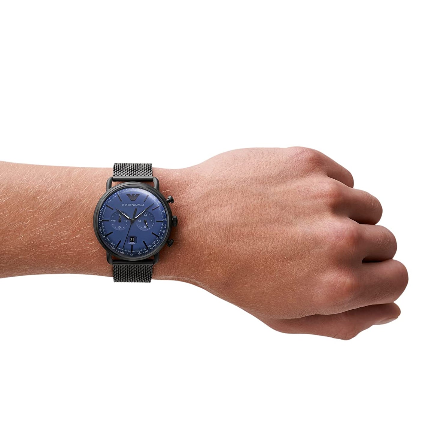Emporio Armani Chronograph Quartz Blue Dial Men's Watch AR11201