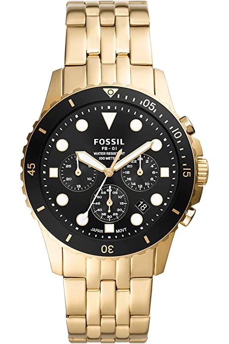Fossil FB-01 Chronograph Quartz Black Dial Men's Watch FS5836