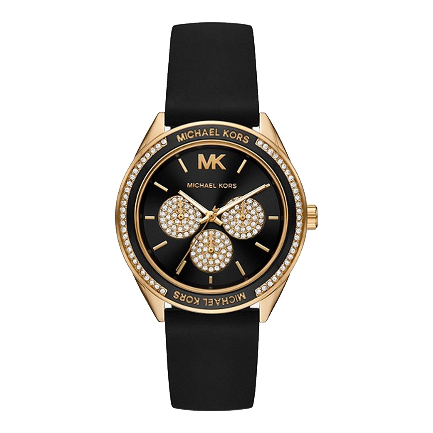 Michael Kors Quartz Black Silicon Strap Women's Watch  MK6944 - Big Daddy Watches
