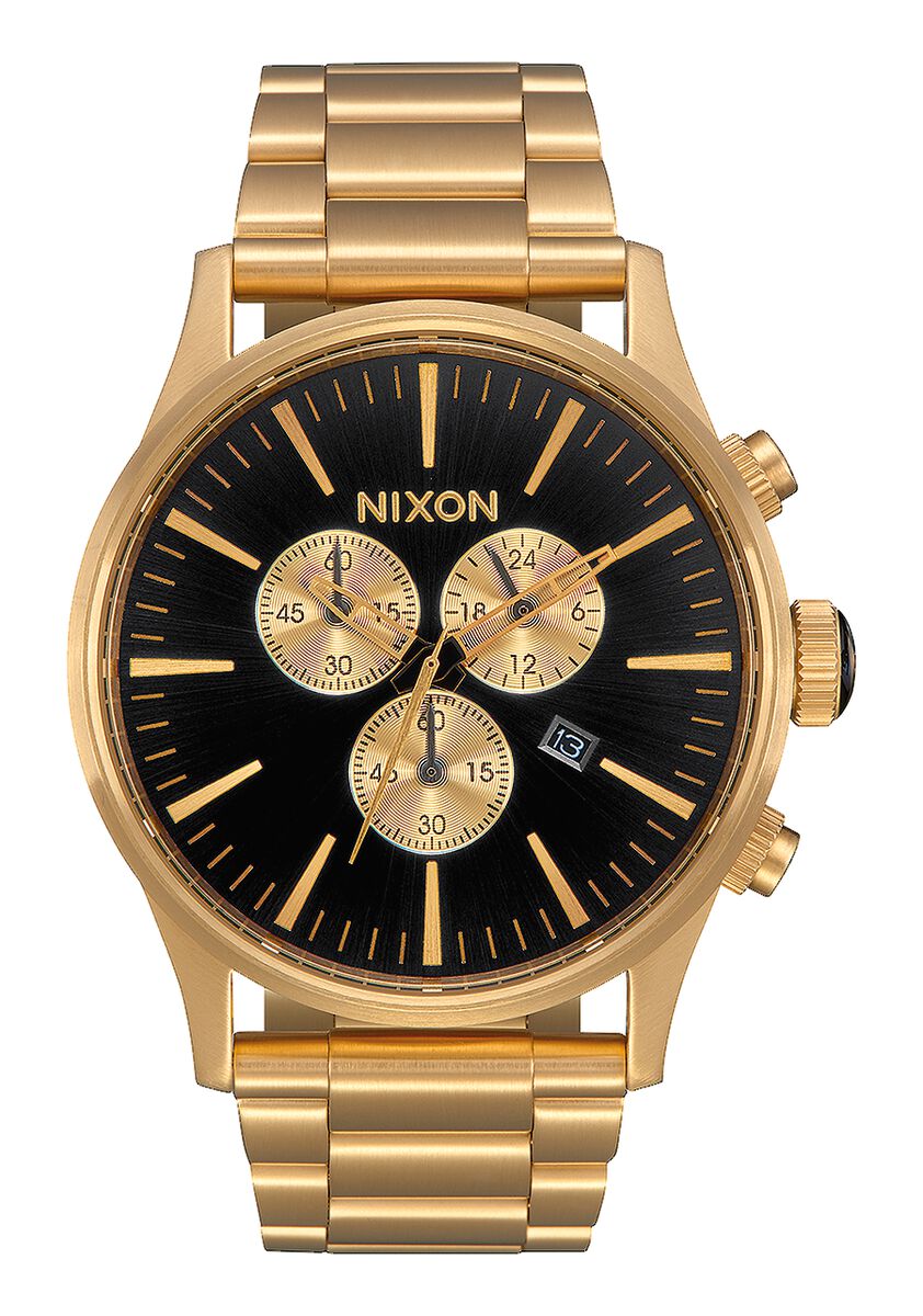 Nixon Sentry Chrono All Gold & Black Men's Watch A386-510