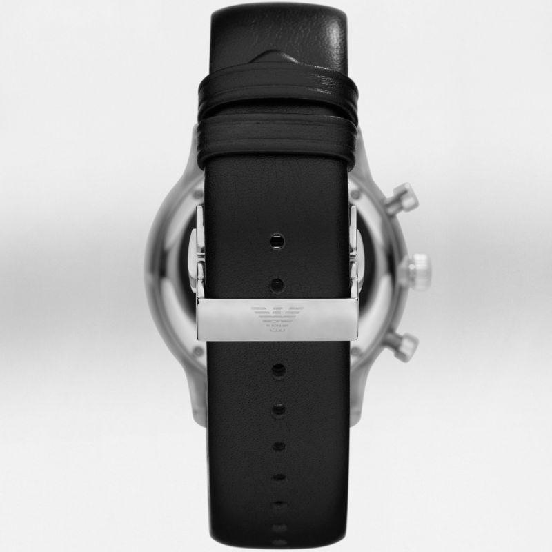 Emporio Armani Black Leather Men's Watch#AR0397 - Big Daddy Watches #2