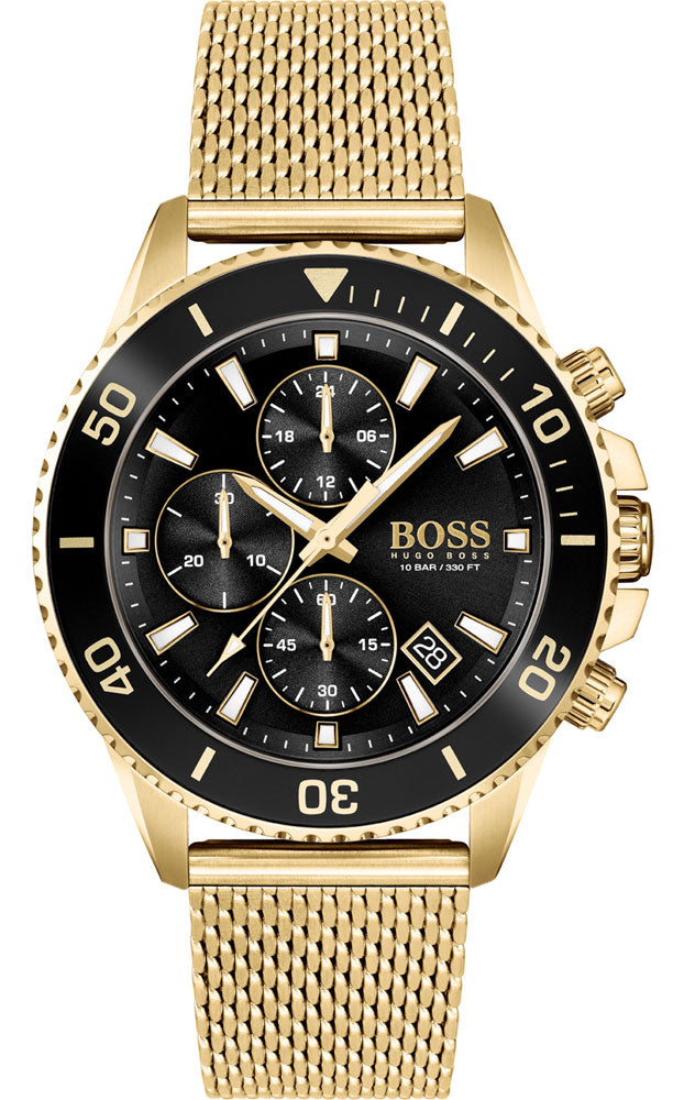 Hugo Boss Admiral Gold Chronograph Men's Watch  1513906 - Big Daddy Watches