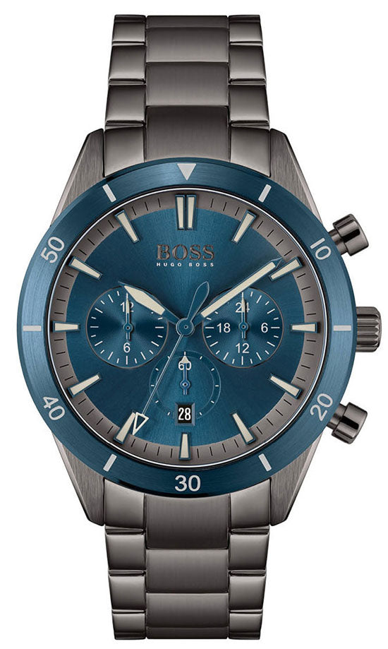 Hugo Boss Santiago Grey Chronograph Men's Watch  1513863 - Big Daddy Watches