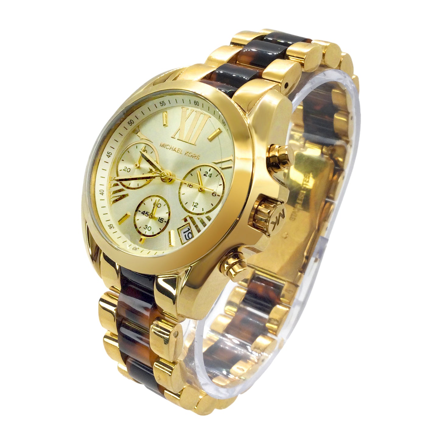 Michael Kors Mini Bradshaw Two Tone Women's Watch MK5973