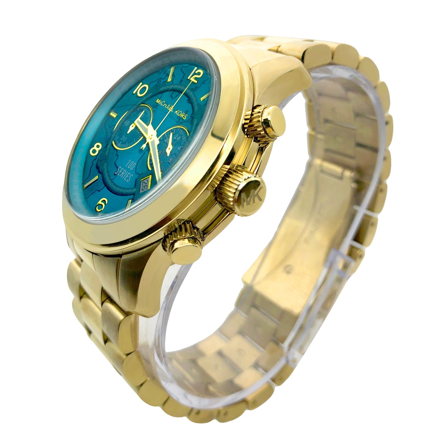 Michael Kors Gold Runway Blue Dial Women's Watch MK8315