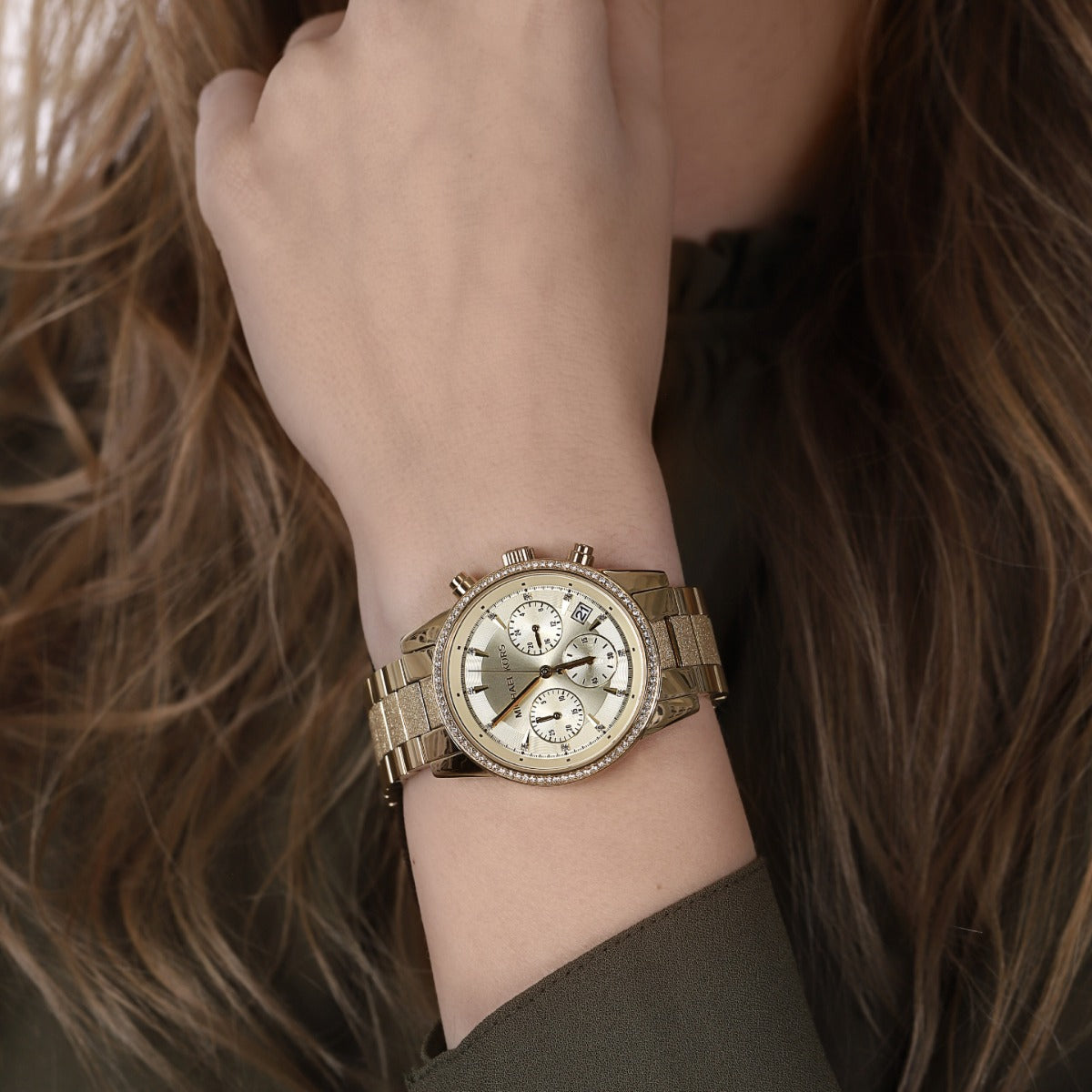 Michael Kors Ritz Chronograph Gold Tone Women's Watch MK6597