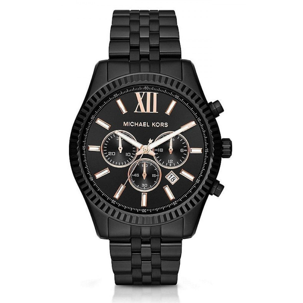 Michael Kors Lexington Black Chronograph Men's Watch  MK8467 - Big Daddy Watches