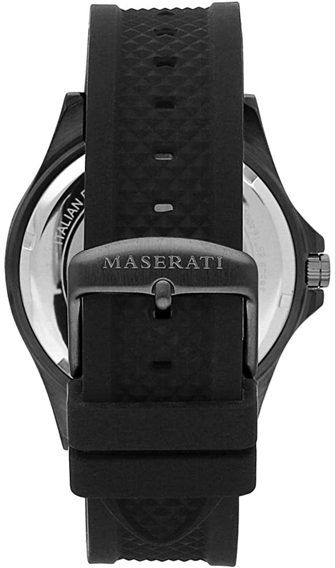 Maserati Sfida Black Silicone Quartz Men's Watch R8851140001