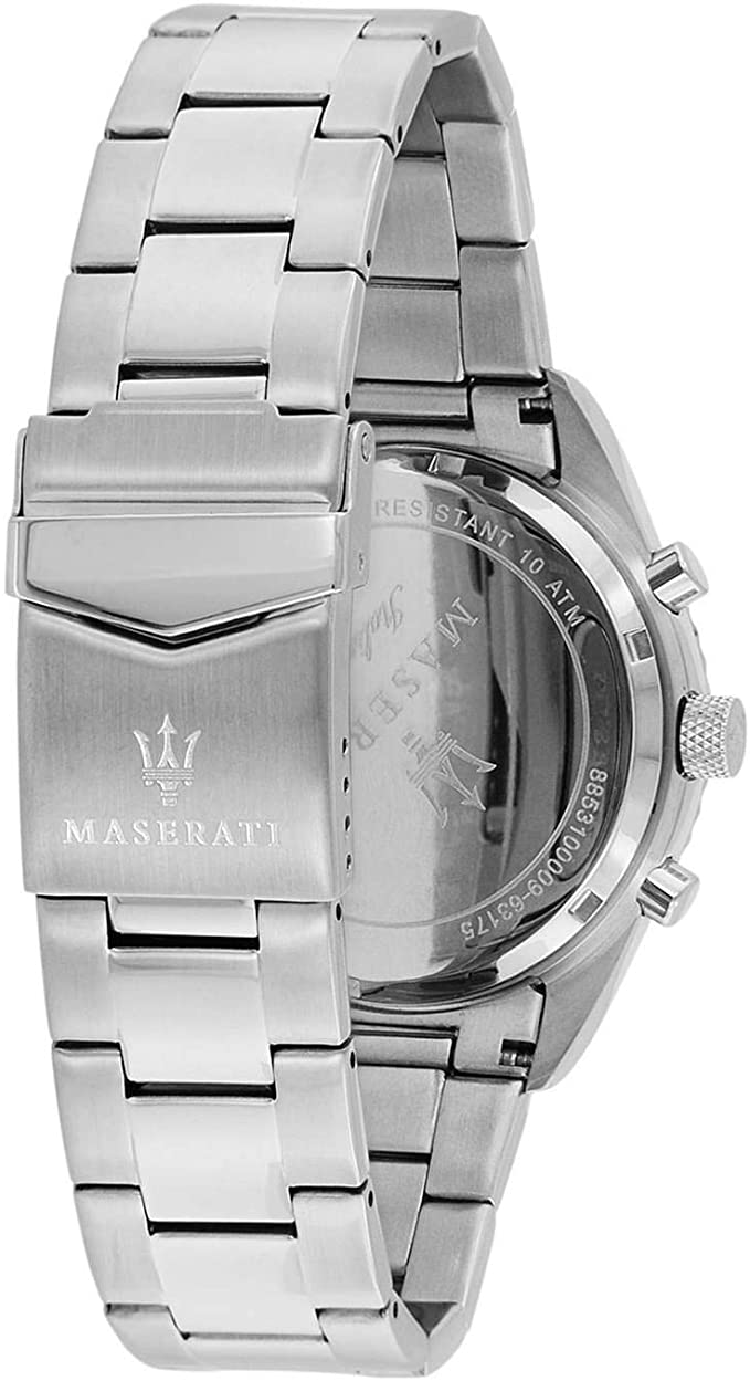 Maserati Chronograph Black Dial Stainless Men's Watch R8853100012