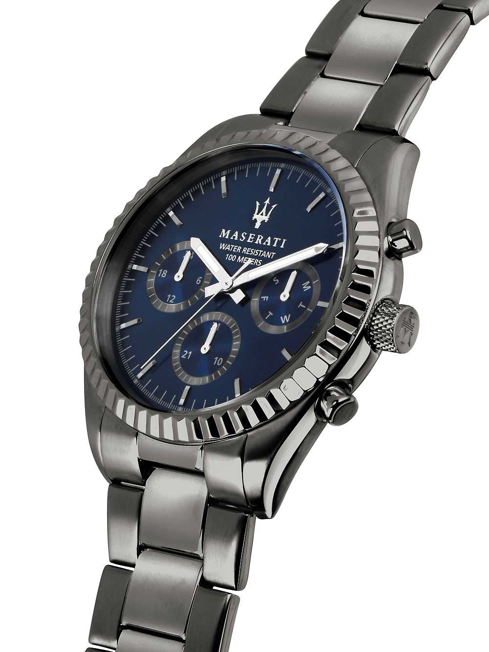 Watch R885310 Competizione Blue Men\'s Maserati – Quartz Dial Chronograph