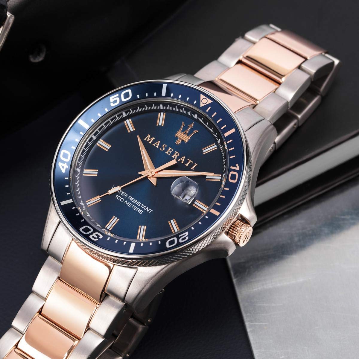 Maserati Sfida Analog Blue Dial Men's Watch R8853140003