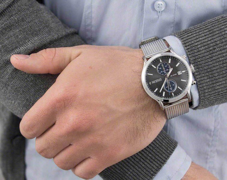 Maserati Epoca Grey/Blue Dial Chronograph Men's Watch R8873618003