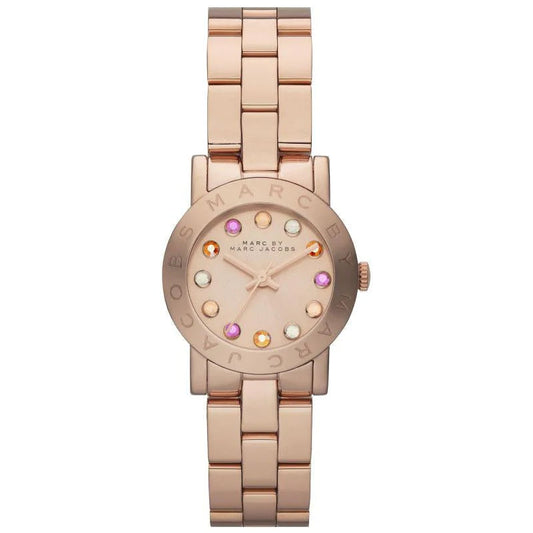 Marc by Marc Jacobs Amy Dexter Rose Dial Rose Gold-tone Ladies Watch MBM3219