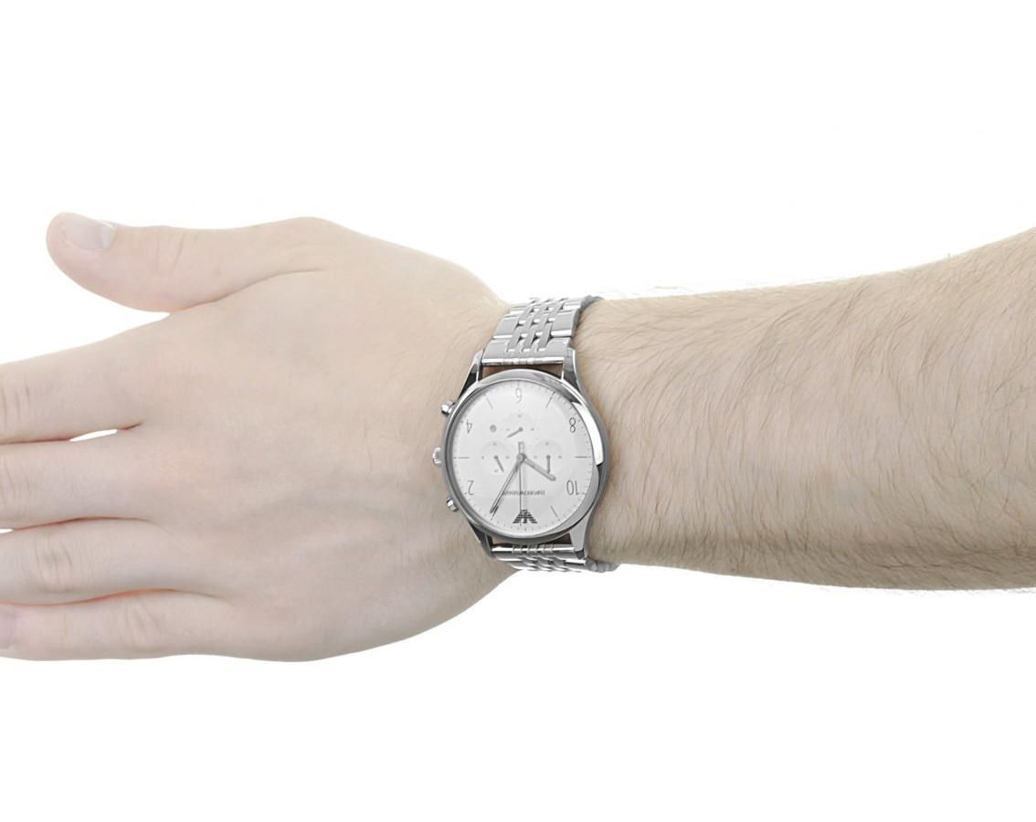 EMPORIO ARMANI Classic Chronograph Silver Dial Men's Watch AR1879
