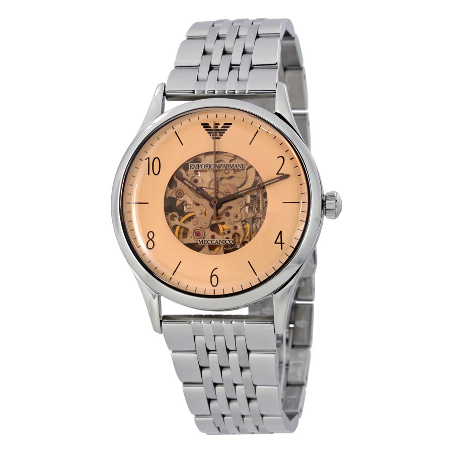 Emporio Armani Dress Beige Dial Men's Stainless Steel Watch AR1922 - BigDaddy Watches
