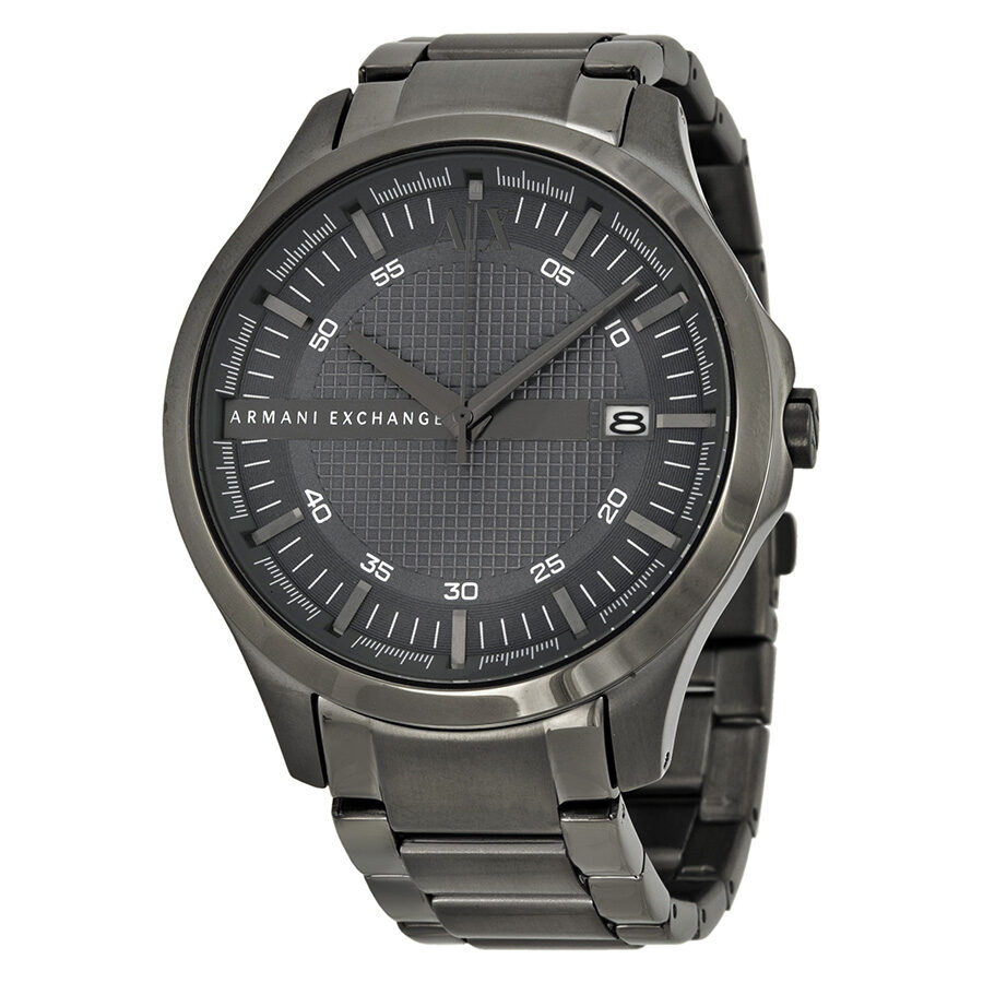 Armani Exchange Hampton Grey Textured Dial Men's Watch AX2135 - BigDaddy Watches