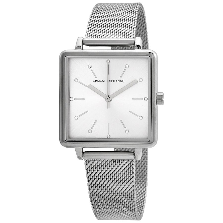 Armani Exchange Lola Quartz Crystal Silver Dial Ladies Watch AX5800 - BigDaddy Watches