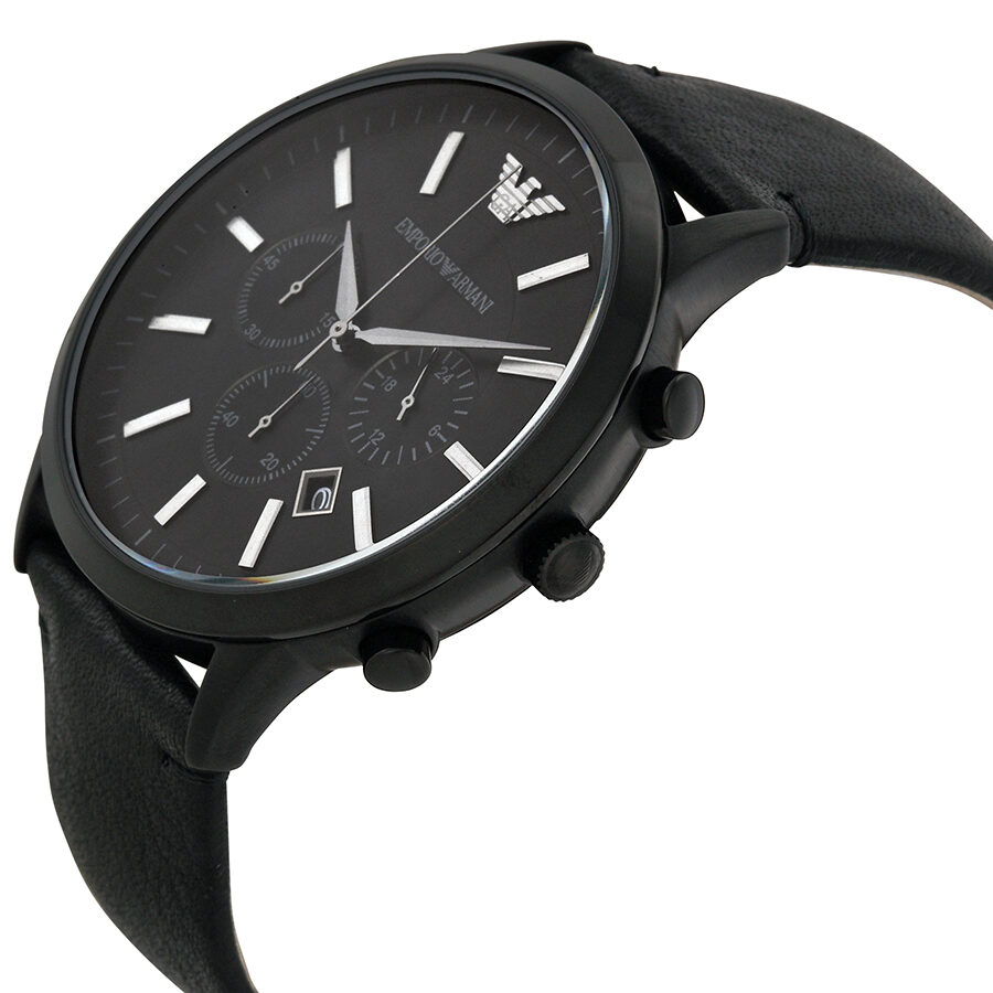 Emporio Armani Sportivo Chronograph Black Dial Men's Watch AR2461 - BigDaddy Watches #2
