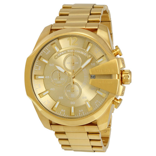 Diesel big daddy watch gold sales