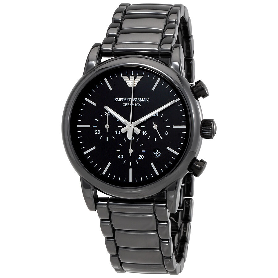 Emporio Armani Chronograph Black Dial Men's Watch AR1507 - BigDaddy Watches