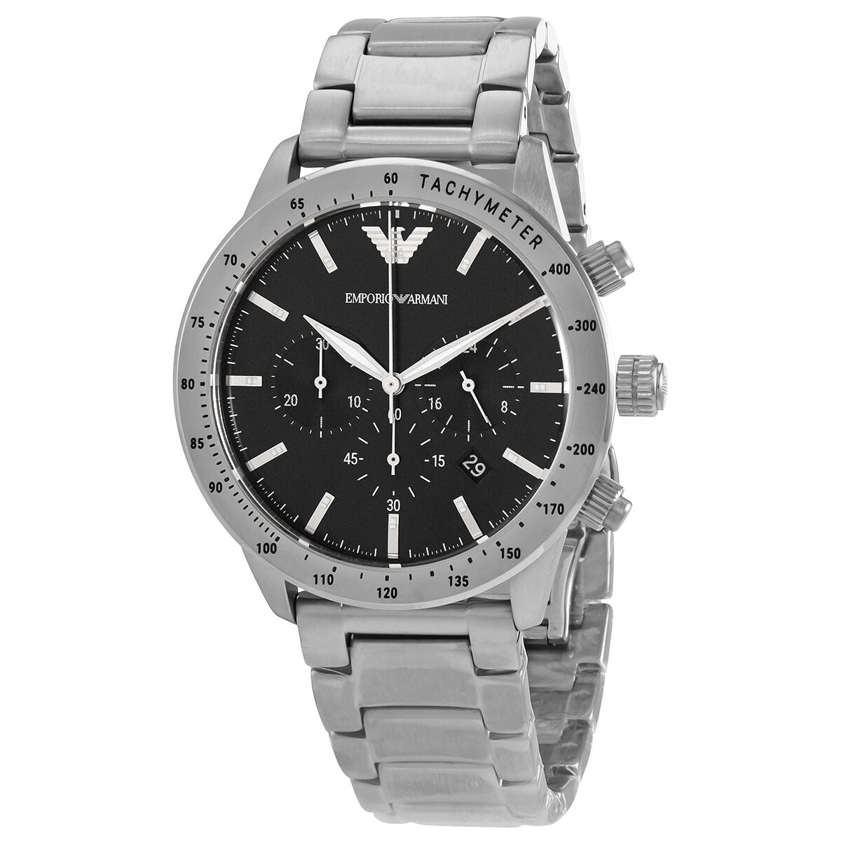 Emporio Armani Chronograph Quartz Black Dial Men's Watch AR11241 - BigDaddy Watches