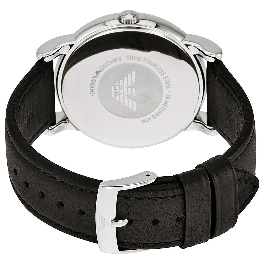 Emporio Armani Classic Black Dial Black Leather Men's Watch AR1692 - BigDaddy Watches #3