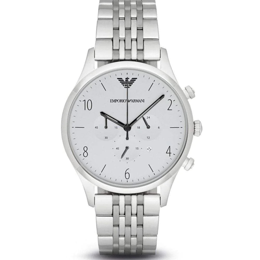 EMPORIO ARMANI Classic Chronograph Silver Dial Men's Watch AR1879