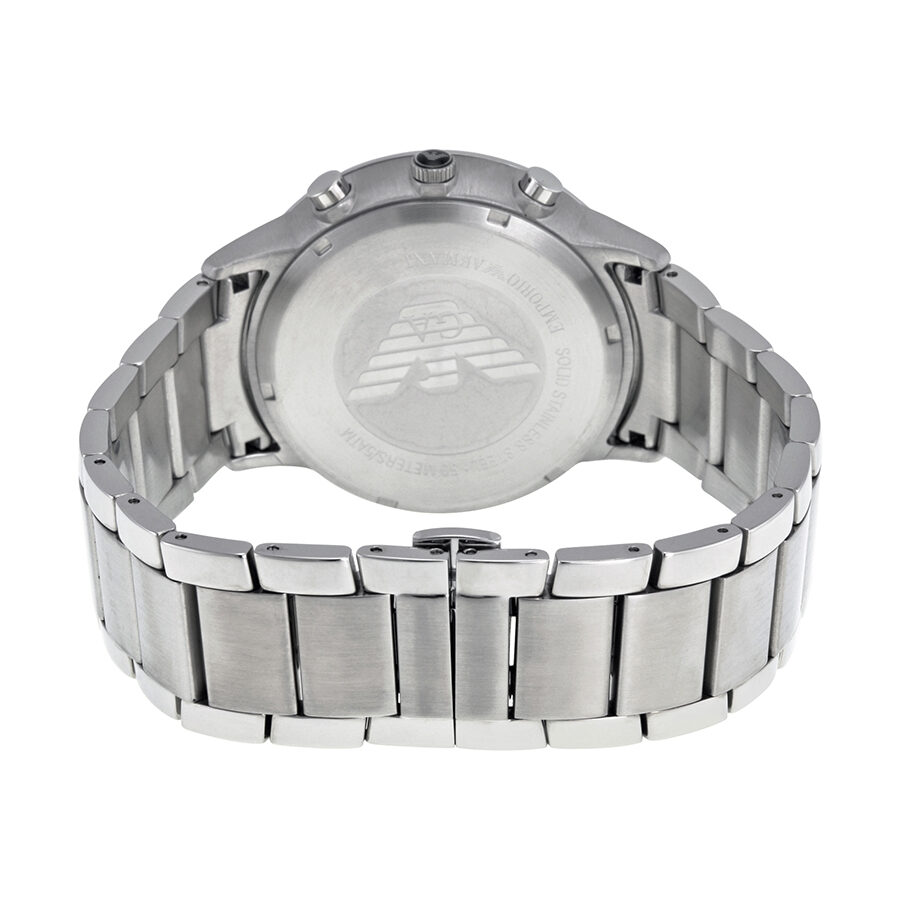 Emporio Armani Sportivo Chronograph Black Dial Steel Men's Watch AR2460 - BigDaddy Watches #3