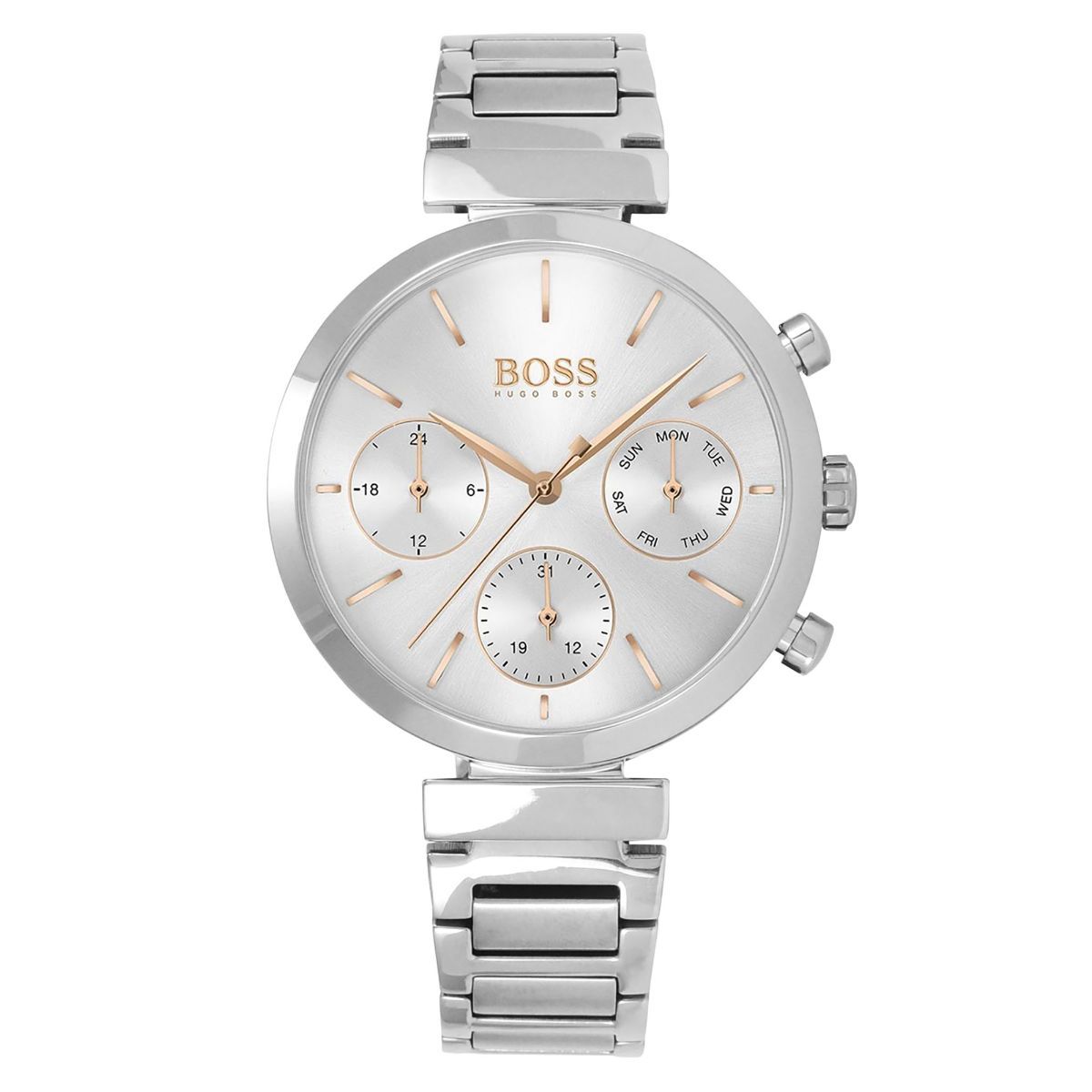 Hugo Boss Flawless Chronograph Silver Women's Watch  1502530 - Big Daddy Watches