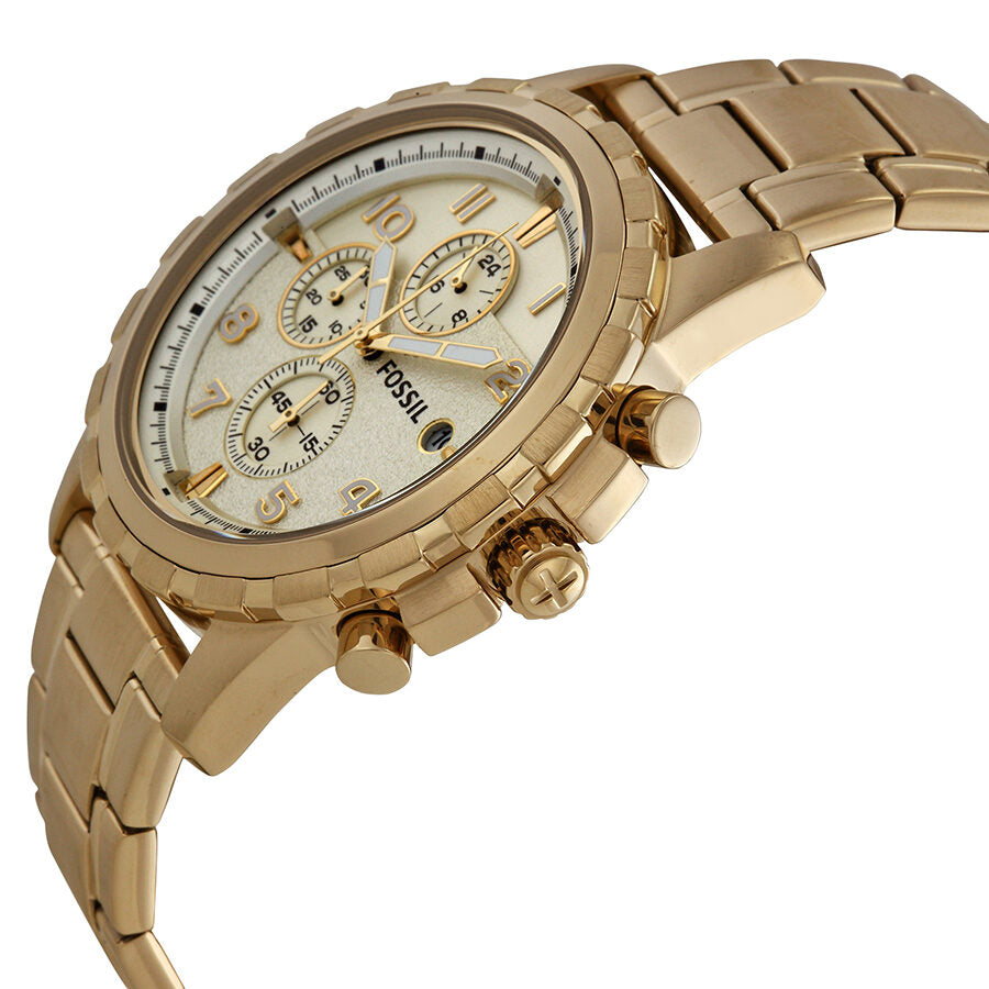 Fossil Dean Chronograph Champagne Dial Gold-tone Men's Watch FS4867 - BigDaddy Watches #2