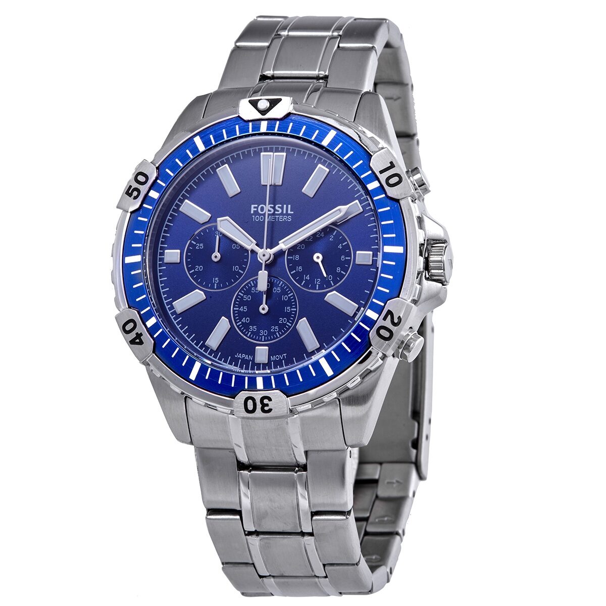 Fossil Garrett Chronograph Quartz Blue Dial Men's Watch FS5623 - BigDaddy Watches