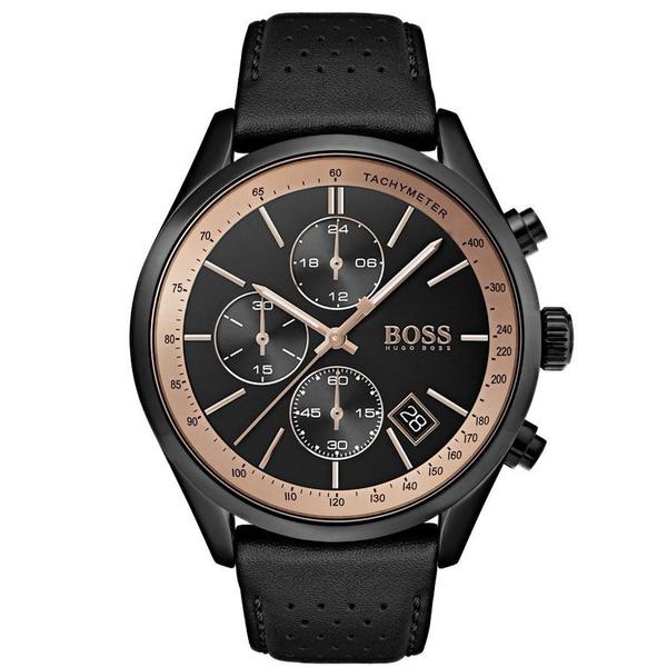 Hugo Boss Grand Prix Chronograph Black Dial Men's Watch 1513550 Water resistance: 30 meters Movement: Quartz   