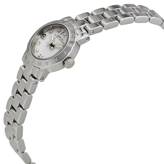 Marc by Marc Jacobs Amy Dinky Silver Dial Stainless Steel Ladies Watch MBM3225